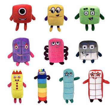 TopClean | Bloques de Lectura Muñeco de Peluche - Juguete Educativo Divertido de Números para Niños